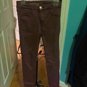 American Eagle Purple Skinny Jeans